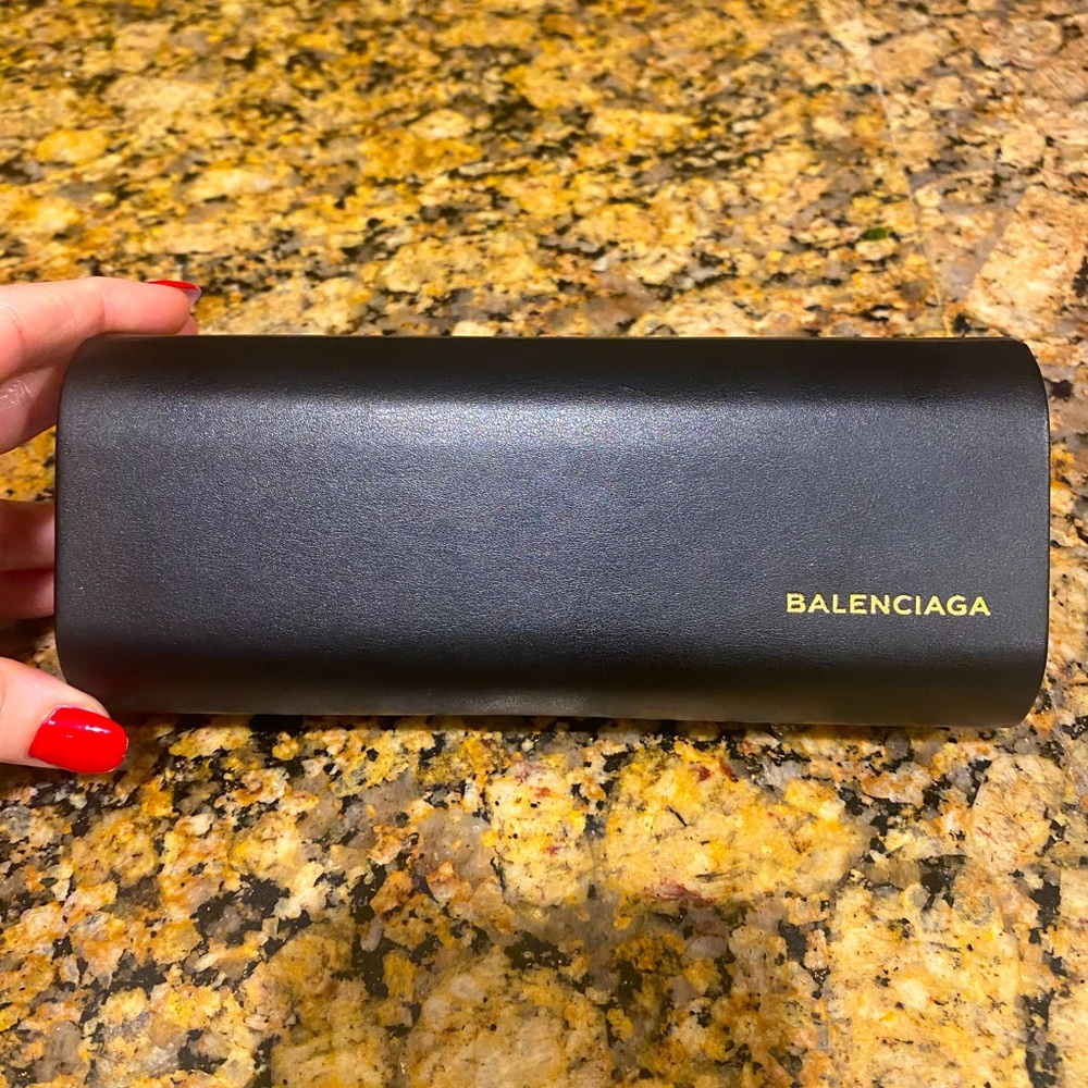 Balenciaga sunglass case.